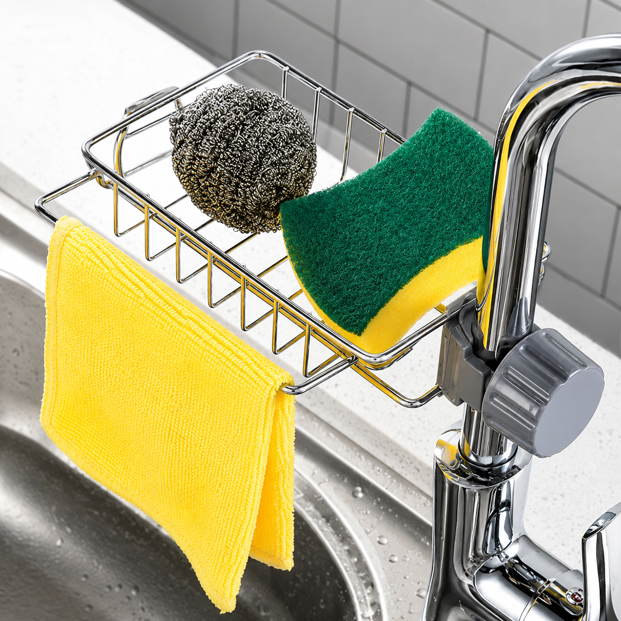 Kitchen Faucet Sponge Holder